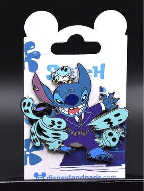 Disney DLRP Paris Stitch The Haunted Mansion Ghosts phantom Manor Pin (C7)